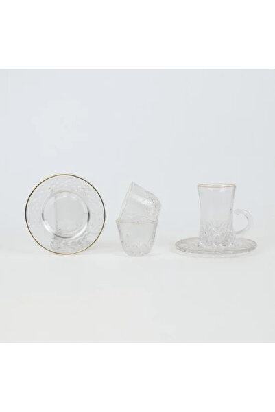 Generic Luxury 36-piece patterned glass tea and coffee set