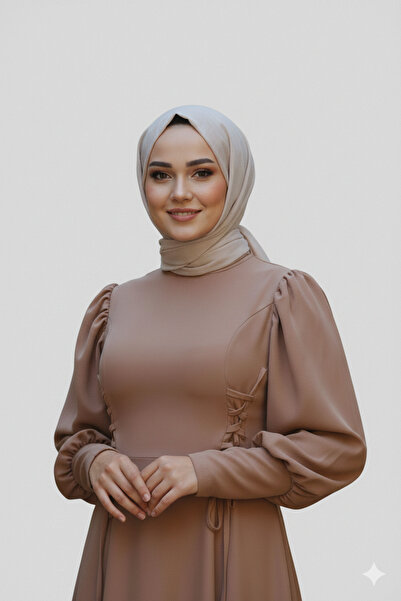 Dm Life Krep Kumaş Likralı Kumaş Yapısıyla Çapraz Bağlamalı Detaylı Abiye