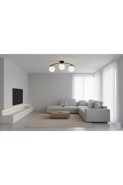 LEDZONE Chandelier 3 E27 Black LZ2601-3