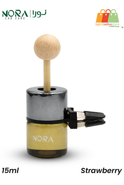 Nora Car Vent Air Freshener Strawberry 15ml Natural Essential Oil Wooden Diff...