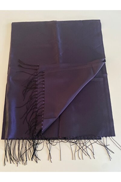 Bohemian شال حرير أرجواني مزدوج الجوانب