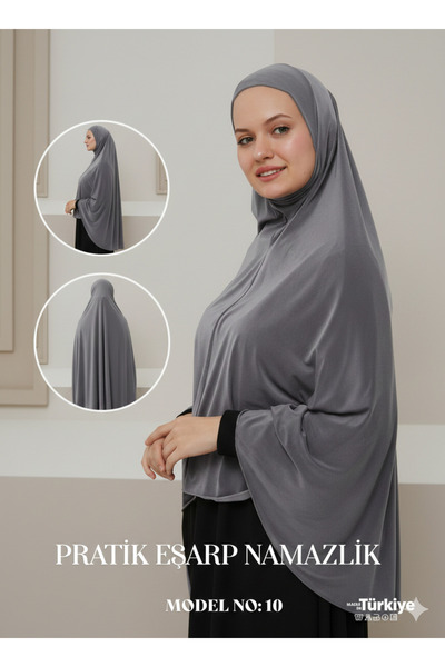 OBRNHOMEN Practical Scarf Prayer Robe - Self-Covering Prayer Robe Jilbab - St...