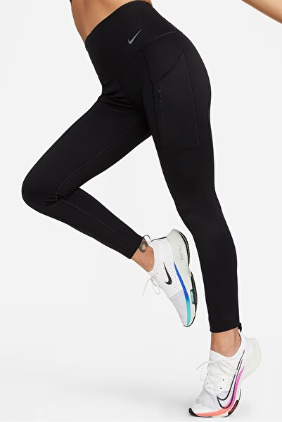 Nike Go Firm Support High Rise 7/8 Leggings with Pockets Women's High Waist M...