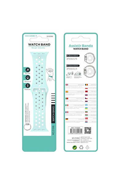 Techancy Curea din silicon perforat compatibilă cu Apple Watch