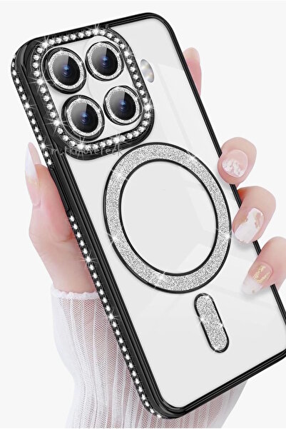 m.tk moveteck حافظة Mi 15T Pro مع حماية للعدسة من الحجر اللامع وظهر شفاف وحوا...