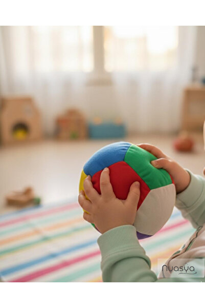 Nuasya Çıngıraklı Bez Top Bebek Oyuncağı | Yumuşak Kumaş | Duyusal & Eğitici ...