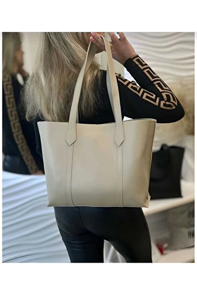 Eflin Modaa Sİyah Büyük Boy 3 Göz Fermaurlu Ve Çıt Çıt Kapama Omuz Çantası