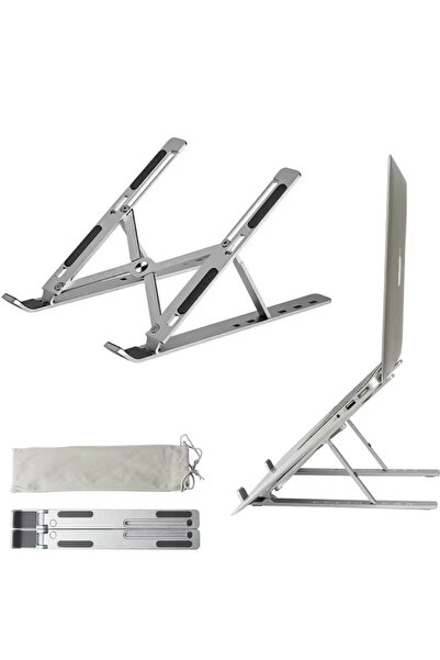 Choice LHJDNZJ-silver Portable Aluminum Laptop Stand Foldable Lap Top Base No...