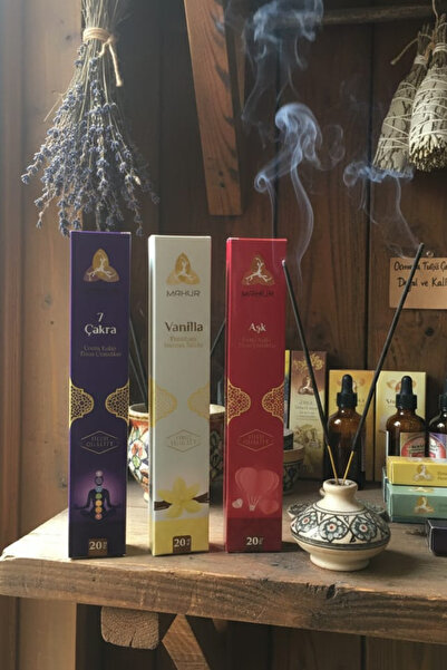 NEON PLUS Tütsü Seti - 3 Farklı Aroma 60 Adet Tütsü & Oda Kokusu