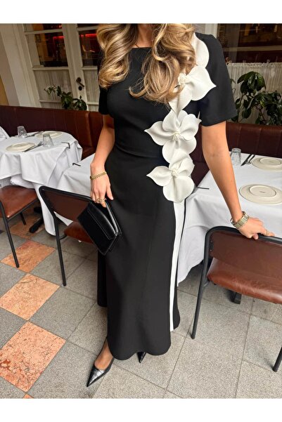 Pulli Collection Орхідея Квіткова Сукня Чорна