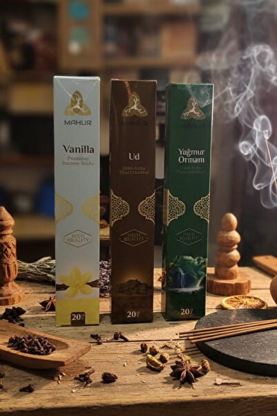 NEON PLUS Tütsü Seti - 3 Farklı Aroma 60 Adet Tütsü & Oda Kokusu