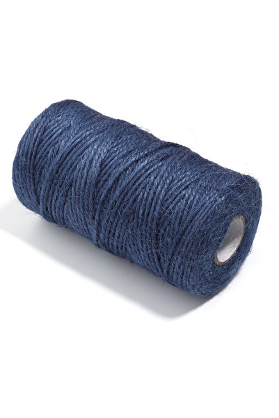 Choice22 خيوط من الجوت الأزرق الداكن، 100 متر/لفة، مضفرة من الخيش، خيوط من ال...
