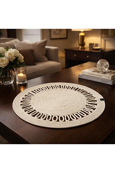 ALYA 50x50 cm Ranır,Runner,Masa Örtüsü,El Emeği Dekoratif Ranır