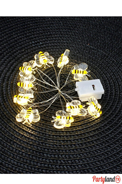 PartylandTR Arı Temalı 1 mt. Pilli Peri Led Dekoratif Süs Işık