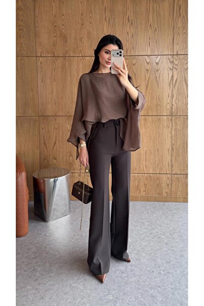 HAZELANNA Tok Doku Premium Brown Trousers