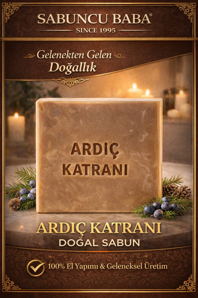 SABUNCU BABA Geleneksel Ardıç Katranı Sabunu 120 Gr.