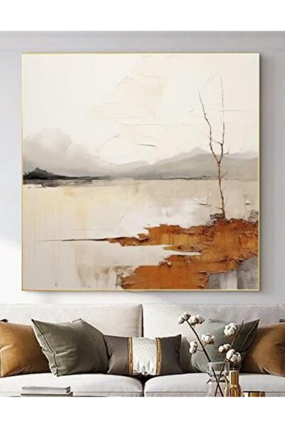 lawhat لوحات فنية تجريدي مطبوعة على قماش الكانفس موديل ( 3013)