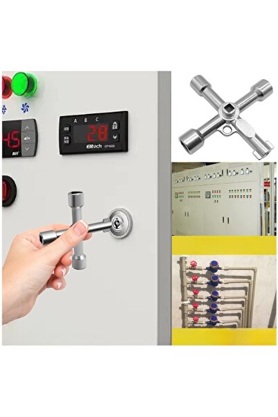 OEM Set 2 Chei Universale 4 in 1, Triunghiulara, Patrata, Cruce, Pentru Dulap...