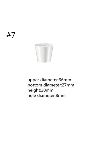 Choice 1pcssize 7 Silicone Tapered Plug With Hole Food Grade Stopper for Ferm...