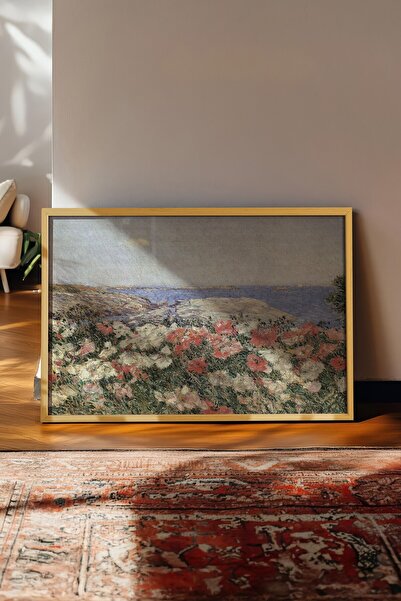 Postifull Vintage slika, poster u bež okviru, vintage zidni dekor