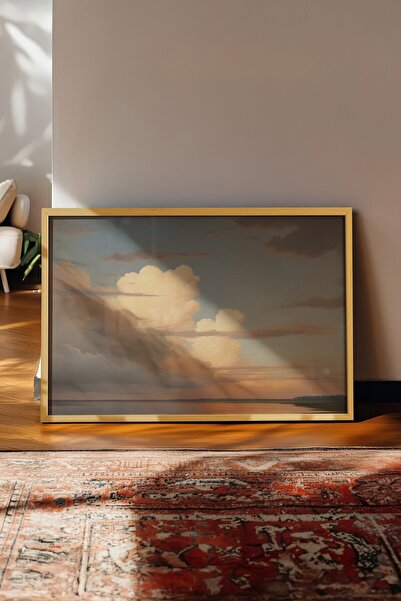 Postifull Vintage Tablo, Bej Çerçeveli Poster, Vintage Duvar Dekoru