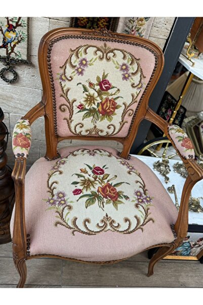 Handmade Goblen El İşleme Tekli Koltuk