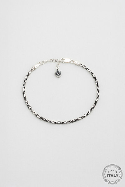 So CHIC... Nero İtalyan 21 Cm Gümüş Erkek Zincir Bileklik