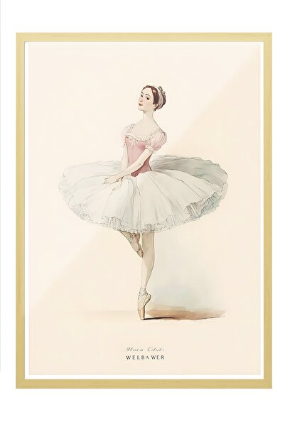 Postifull Vintage slika, poster u bež okviru, vintage zidni dekor