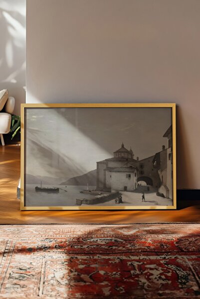 Postifull Vintage slika, poster u bež okviru, vintage zidni dekor