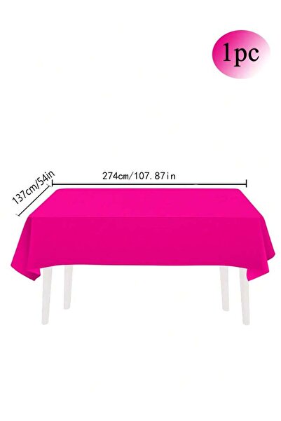 Choice rose 137x274cm Disposable Solid Color Tablecloth Birthday Party Weddin...
