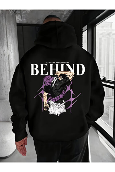 Flow touch أسود مطبوع للجنسين قصة فضفاضة / قصة مريحة أساسية سميكة / سويت شيرت...