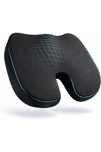 Lexaly وسادة دعم أسفل الظهر ميموري فوم عالي الكثافة من لدعم وضعية الظهر اثناء...