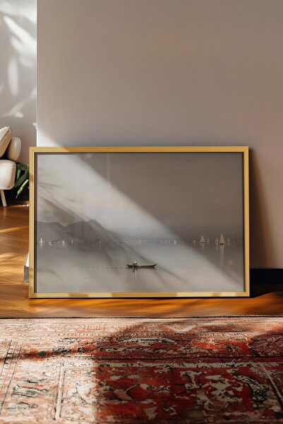 Postifull Vintage slika, poster u bež okviru, vintage zidni dekor