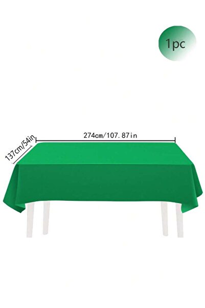 Choice3 green 137x274cm Disposable Solid Color Tablecloth Birthday Party Wedd...