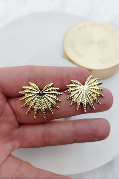KYOLA DESİGN Iconic Flower Gold Women's Earrings