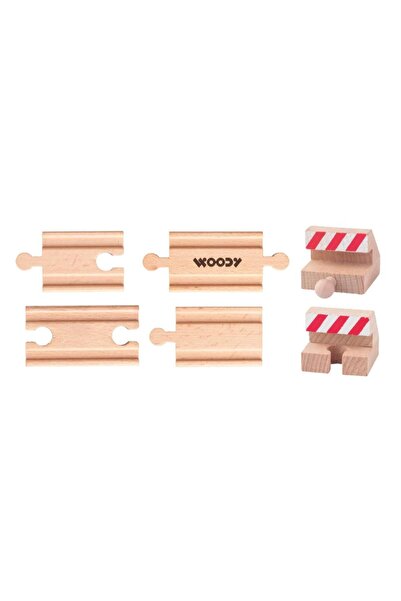 Woodyland Woody Wooden Railway Track Connectors Set