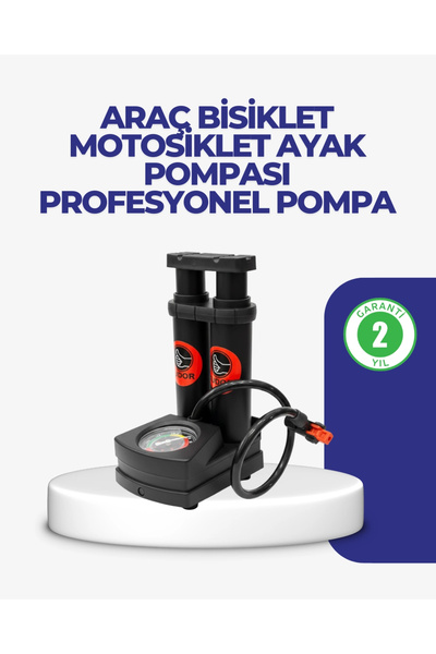 Epilons Protivklizno Pedalna vazdušna pumpa kompatibilna sa svim ventilima