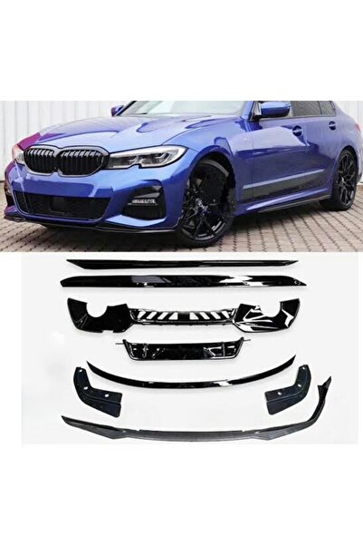 Bosch BMW G20 M tampon uyumlu ekler parlak siyah SET