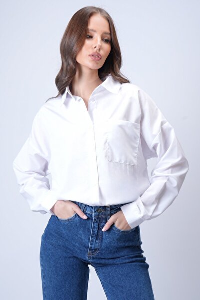 VAGGON Single Pocket Oversize Shirt