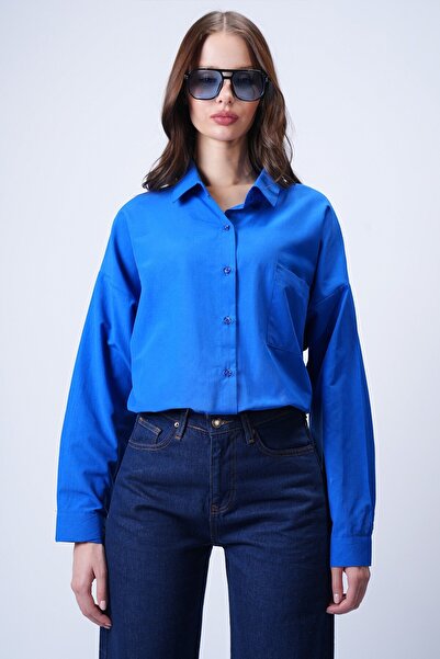 VAGGON Single Pocket Oversize Shirt