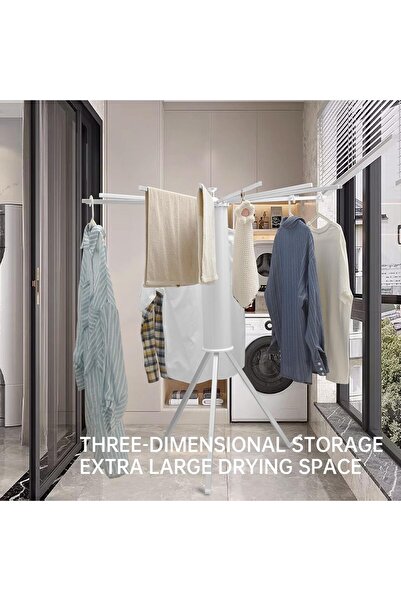 LAOBAN Tripod Clothes Drying Rack Clothing Foldable & Portable Garment Rack L...