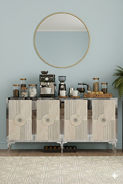 YUMEDİ DESİGN KA1526BTS - TEMTEM KONSOL ,TV SEHPASI , ÇOK AMAÇLI DOLAP, KAHVE...