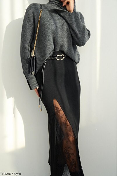 Nisantasimoda Lace Detailed Skirt