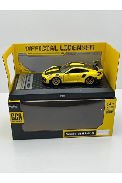 HOBBİEZ WORLD نموذج سيارة بورش 911 GTS RS مصبوب بمقياس 1/32 منتج مرخص