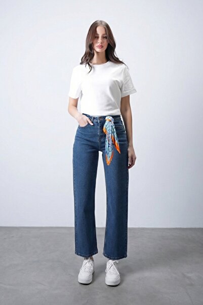 VAGGON Straight Leg Distressed Jeans