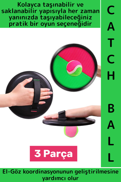 Wintoup Çocuk Yetişkin El Göz Koordinasyon Gelişimi Yapışkan Cırtlı Top Yakal...
