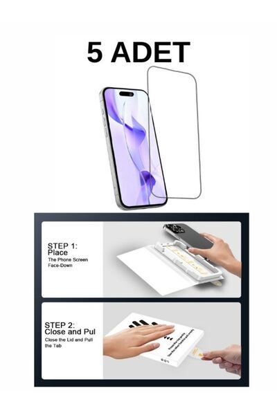 Massemr مجموعة واقي شاشة زجاجي فاخر ثلاثي الأبعاد 5 في 1 لهاتف آيفون 17 برو م...