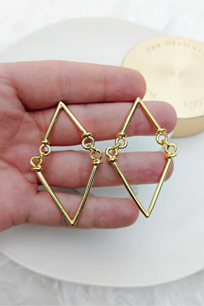 KYOLA DESİGN Iconic Big Gold Earrings with Dangles