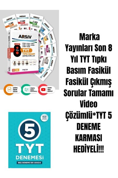 Karma Kitaplar Marka Yayınları Son 8 Yıl TYT Tıpkı Basım Fasikül Fasikül Çıkm...