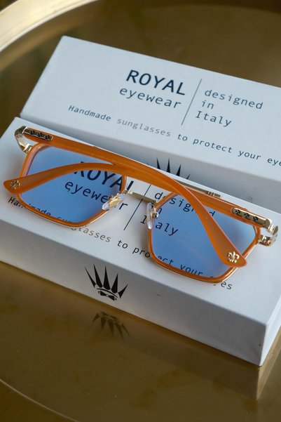 WATCHOFROYAL نظارات شمسية رويال آي وير Re0039 برتقالية - ذهبية